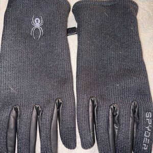 Spyder Charcoal Gray Men's Gloves